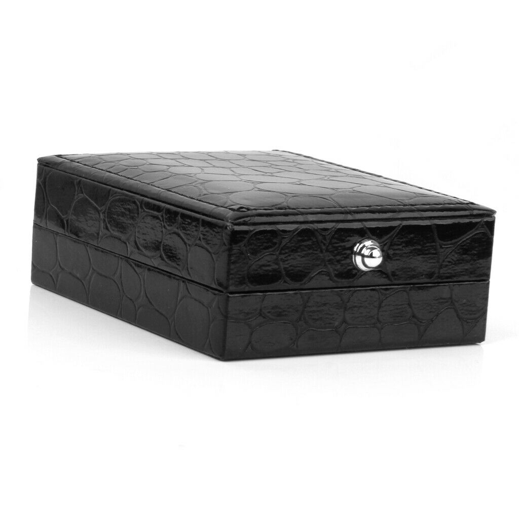 Black PU Leather Tie Clip