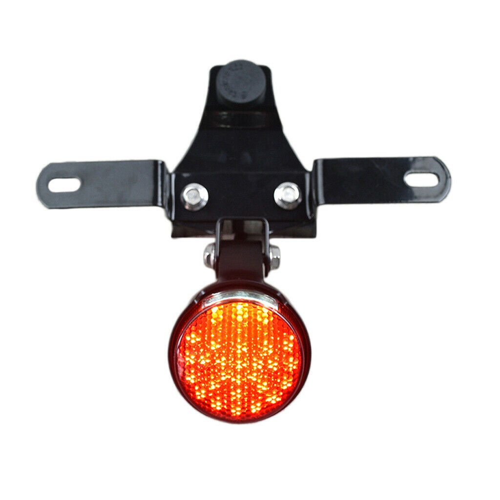 Motorcycle LED Tail Brake Light Stop 24 LED License Plate Holder for Mash