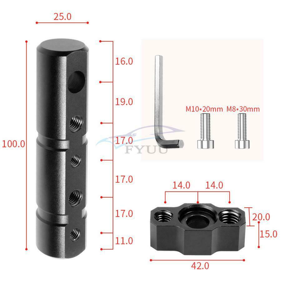 Black Aluminum Alloy Motorcycle Handlebar Fog Lamp Bracket Tube Clamp Universal