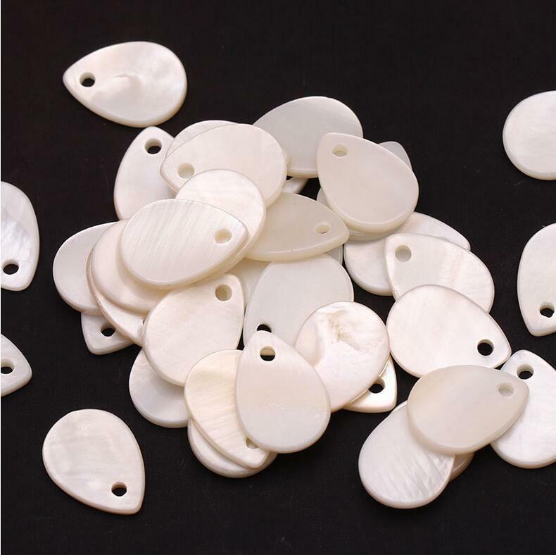 50pcs Water Drop Shape Shell Beads DIY Handmade Jewelry pendant Accessories