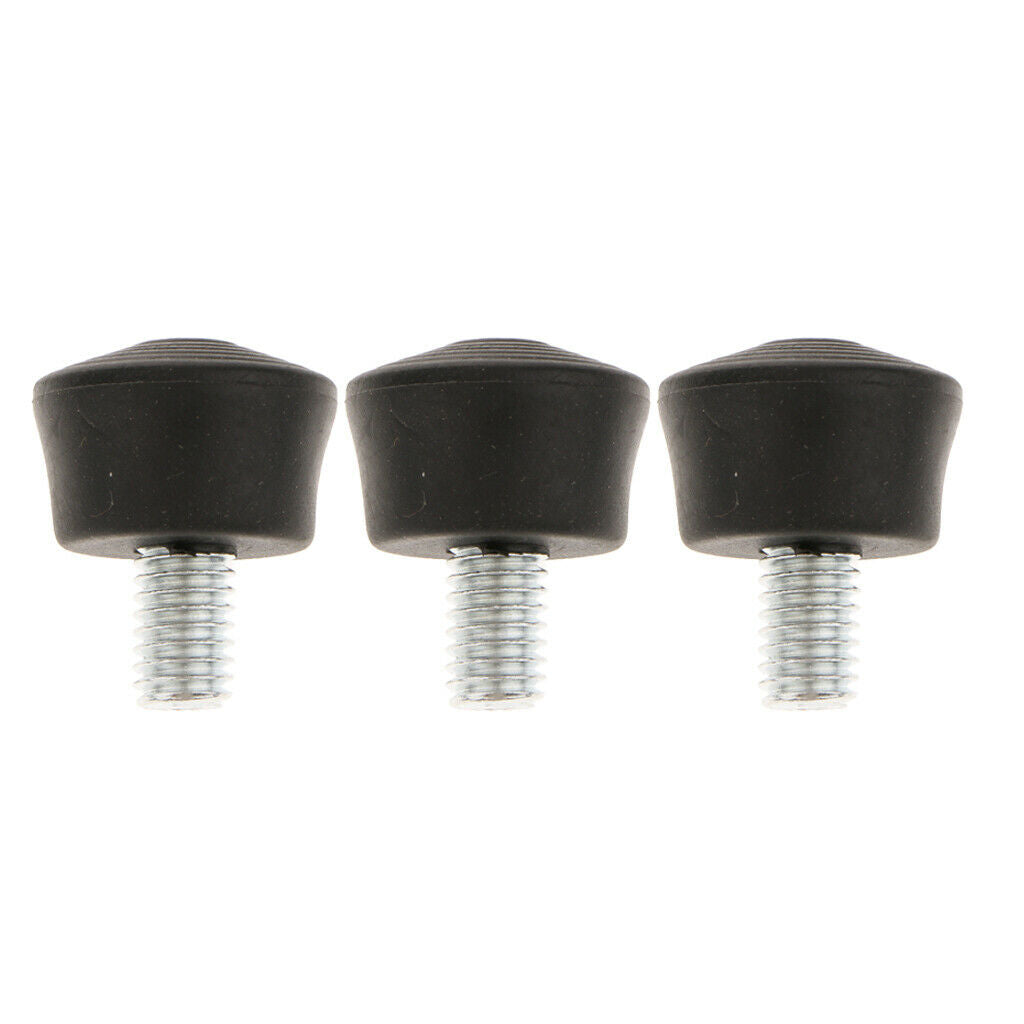 3x Replacement Rubber Spike Feet 3/8" Screw Anti-slip Camera Monopod Tripods