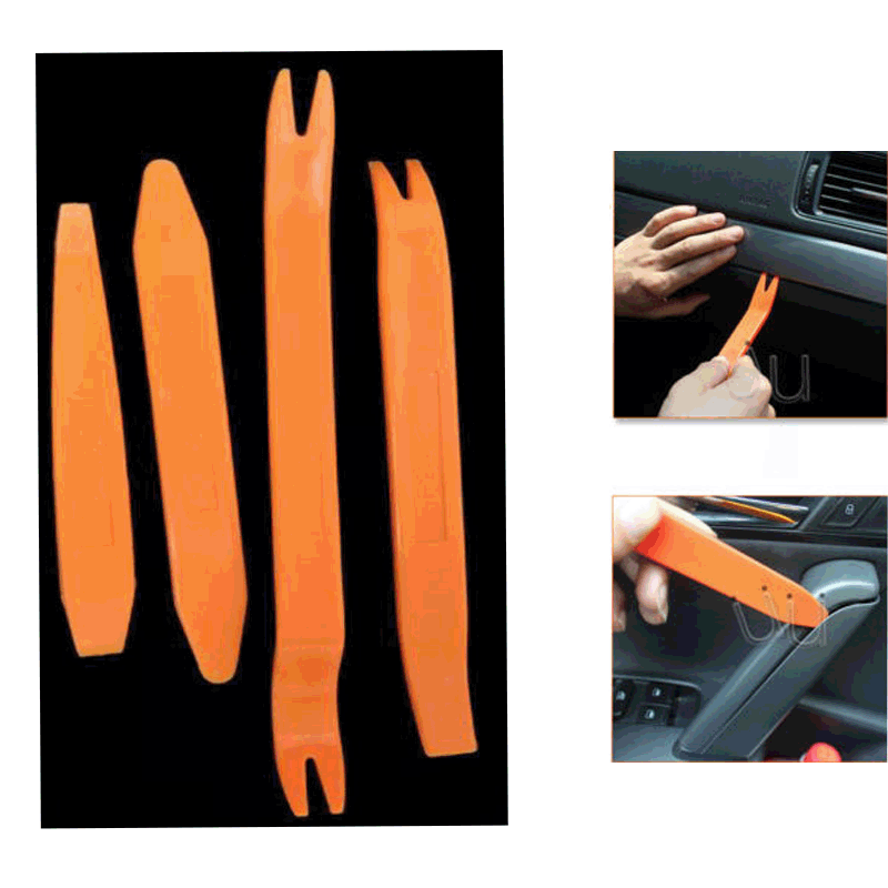 4 x Car Removal Open Tools Door Clip Kit Panel Radio Trim Audio Installer