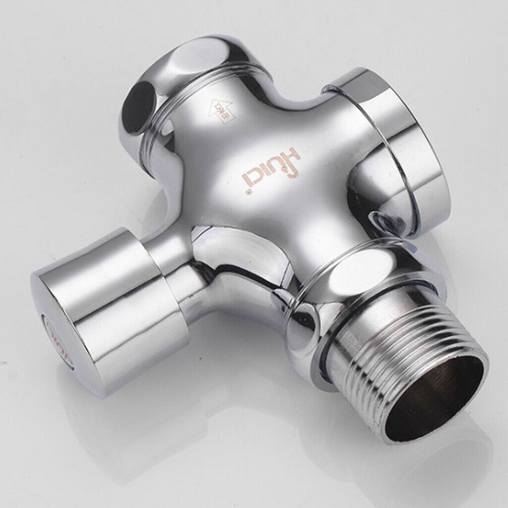 Toilets Copper Flush Valve Squatting Delayed Switch C: Total Length 11.7cm