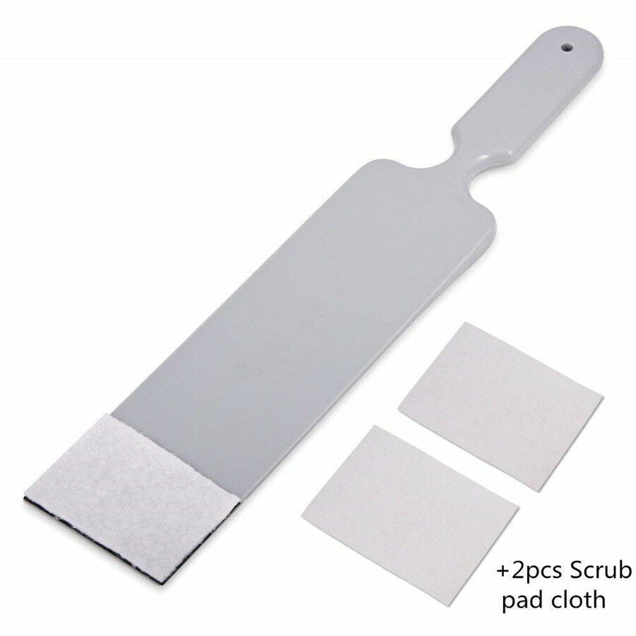 Long Handle Felt Squeegee w/ 2 Scouring Pad Window Tint Solar Film Laying Tool