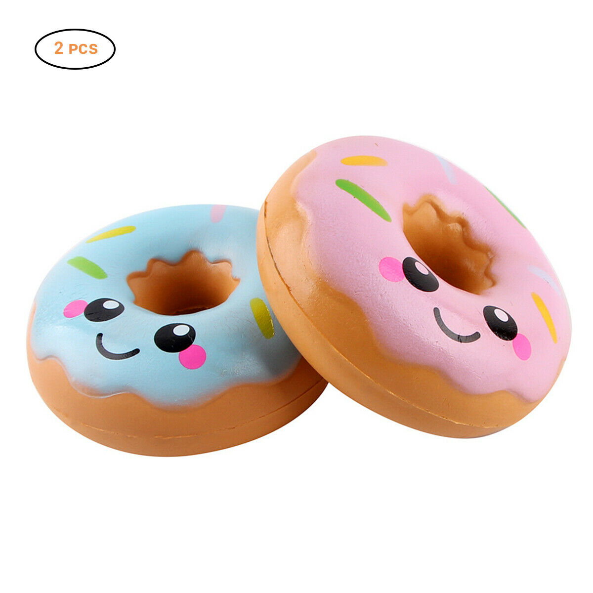 2Pcs Slow Rebound Donut Child Vent Toys For Kids Pinch Decompression Toys