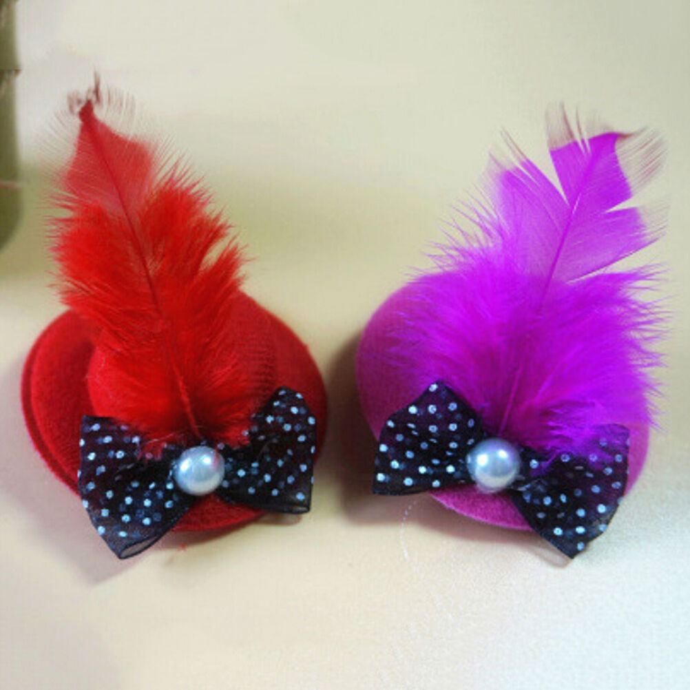 1PCS Cute Caps princess style Design Dog Hair Pet Grooming Hair Clips   J.l8