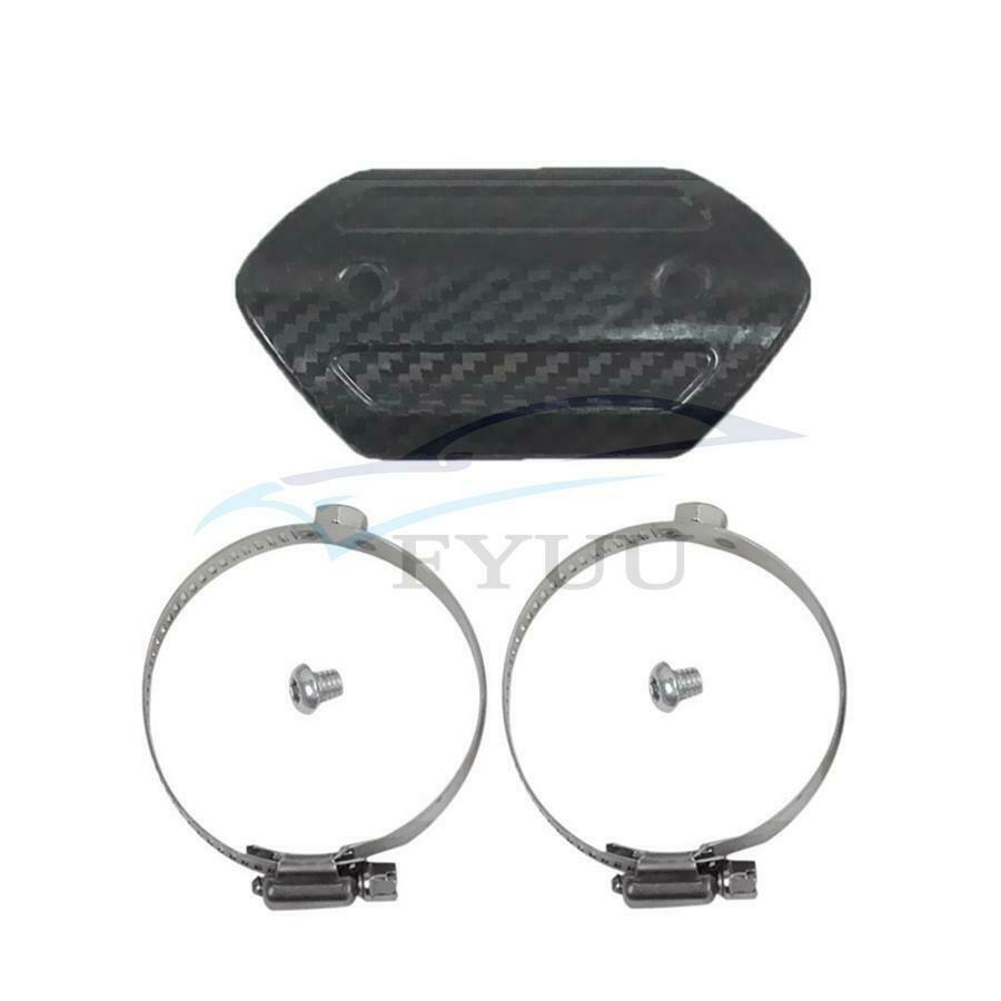 Motorcycle Exhaust Middle Link Pipe Carbon Fiber Protector Heat Shield Cover
