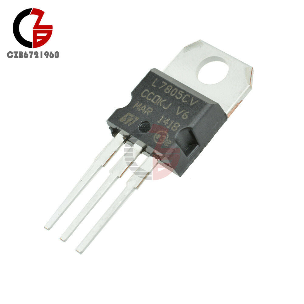 100Pcs LM7805 L7805 7805 TO-220 Voltage Regulator IC DIP-3