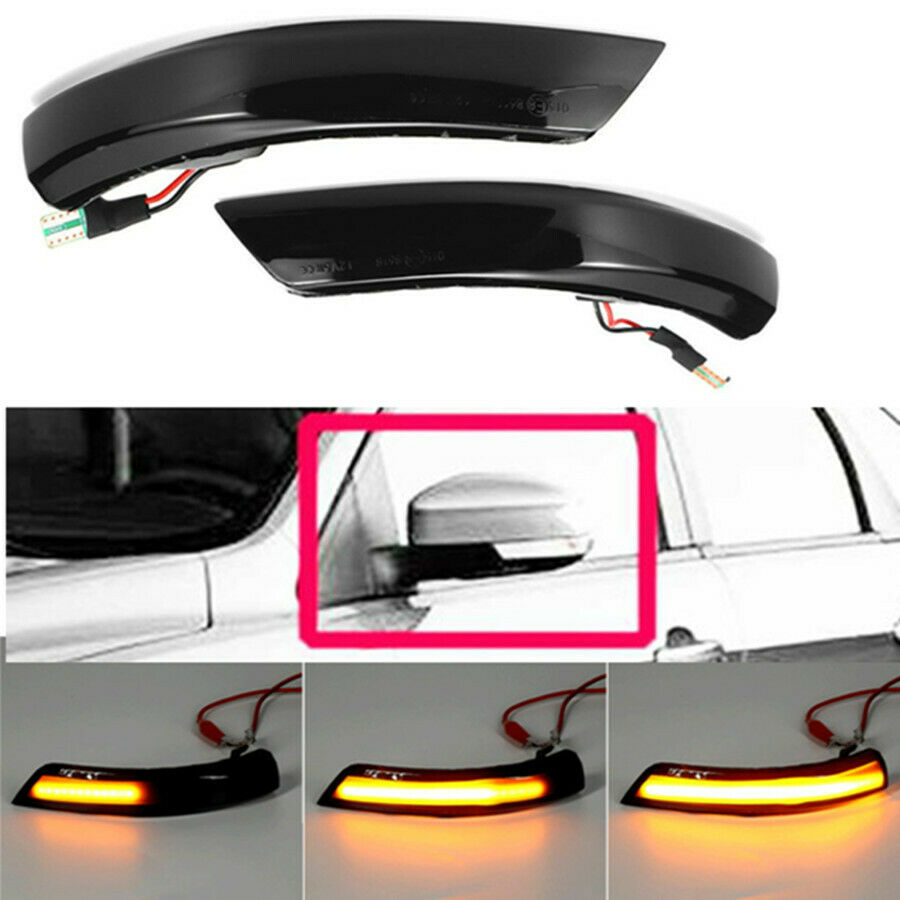 LED Mirror Dynamic Turn Signal Light Sequential For Ford Kuga Escape EcoSport