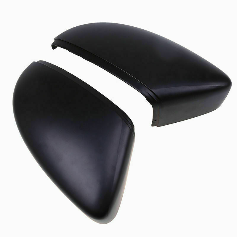 Pair Black Side RearView Mirror Cover Fit For VW Beetle/CC/Eos/Jetta/Passat