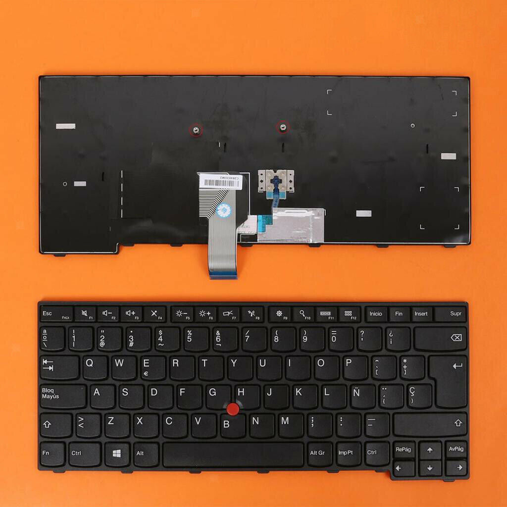 Notebook Laptop Keyboard Spanish Part Accessory for Lenovo Thinkpad E470