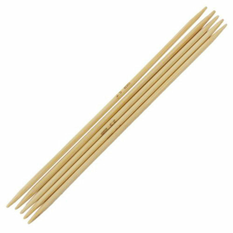 55pcs (11 Sizes) Double Pointed Bamboo Knitting Needles Sweater Glove Knit Tool