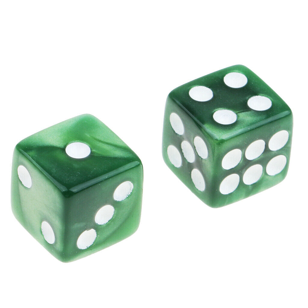 100 lot Acrylic   Spotted Six Sided Dices D6 12mm for DND Board Game Toys