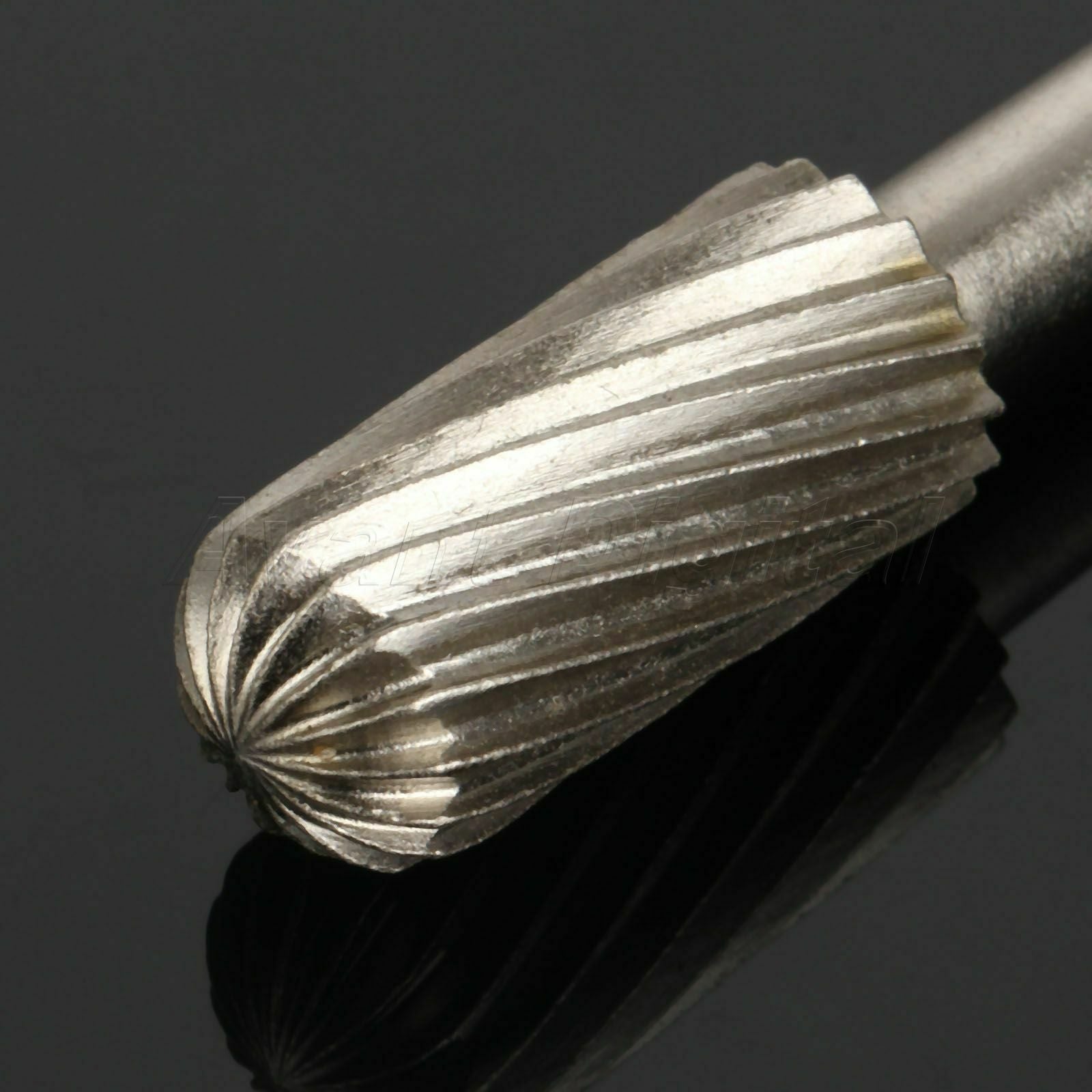 5pc 13mm Head Carbide Rotary Burr Tool Grinder Bit 6.35mm Shank Kit High Quality