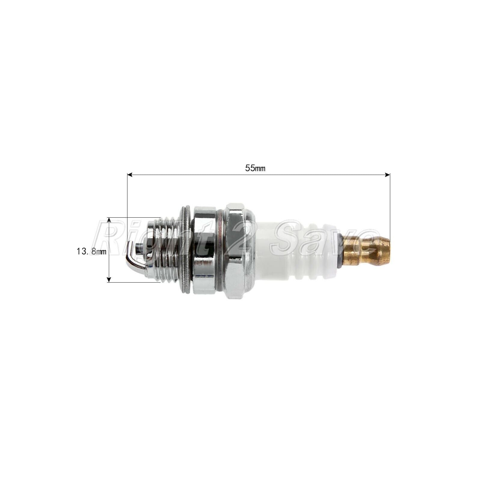 For HUS 365 Chainsaw Trimmer 2Stroke Engine MS180 MS250 Parts Spark Plugs 2PCS