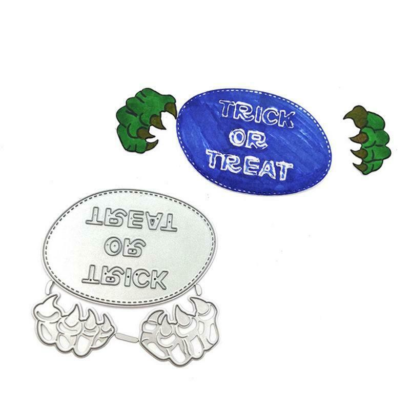 Halloween Horror Paw Metal Cutting Dies Stencil Scrapbook DIY Album Stamp Mold