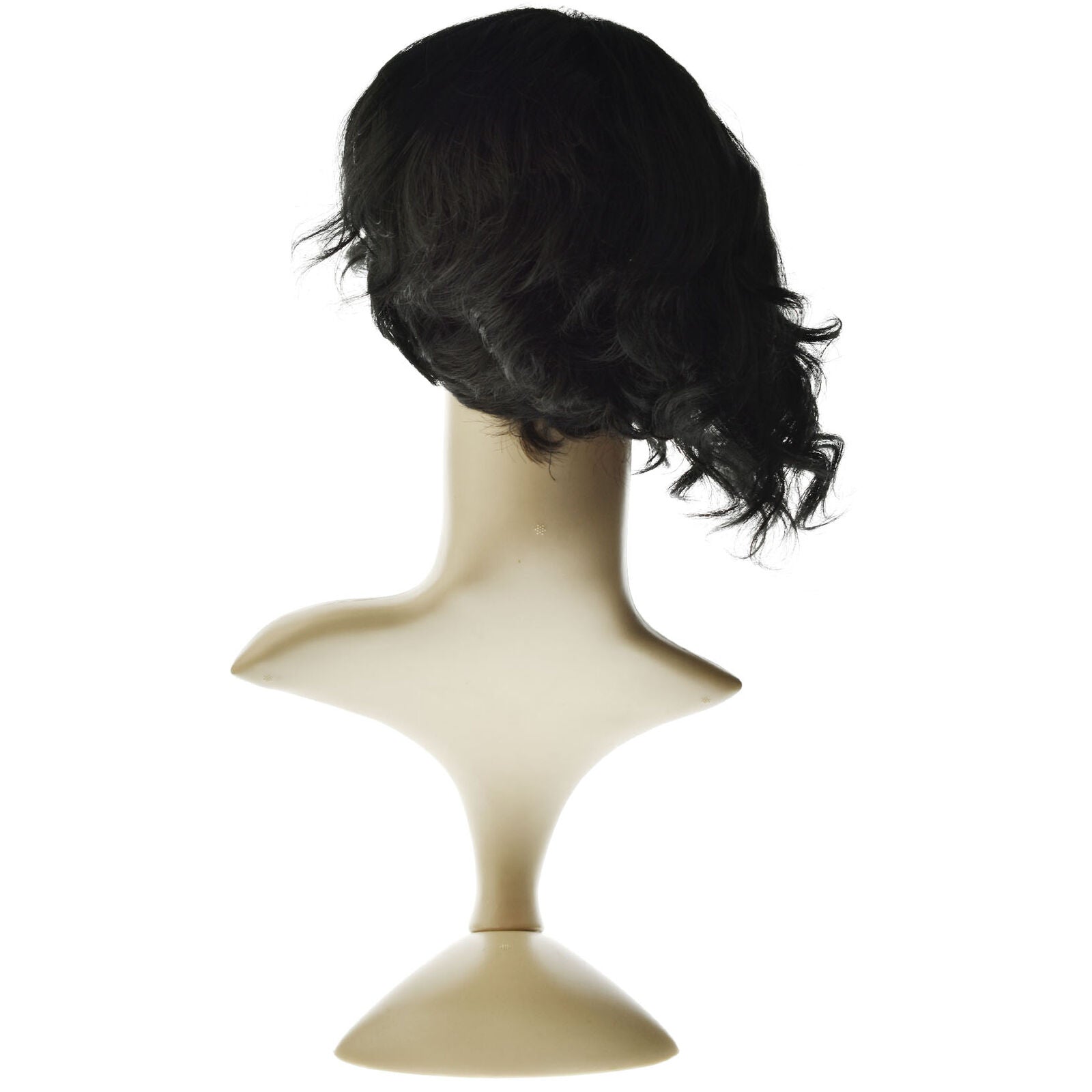 6" Women Ombre Black Short Wavy Curly Style Synthetic Hair Afro Wigs Party