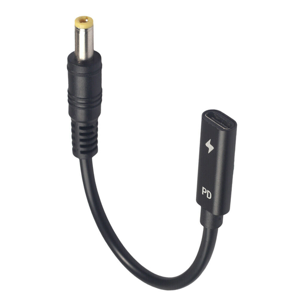Type-C Female To 5.5mm*2.5mm Plug PD Charging Cable Charger Adapter