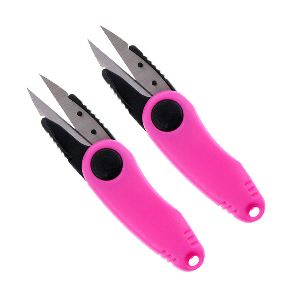 2Pcs Fishing Line Cutter Snips Mini Quick-Clip Lightweight Speed Cutting