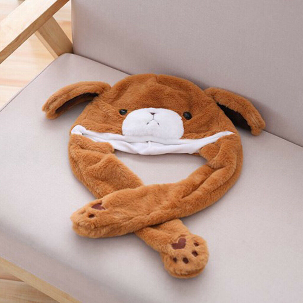 Bear Hat, Cute Animal Hat, Plush Hat, The Ear Can Move Up and Down