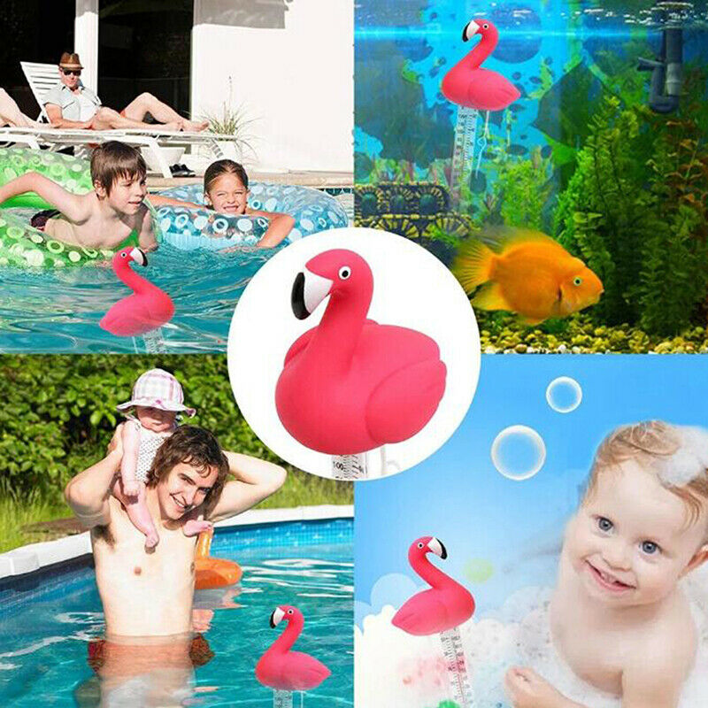 Swimming Pool Thermometer Water Thermometer Cartoon Flamingo Shape Thermome TL