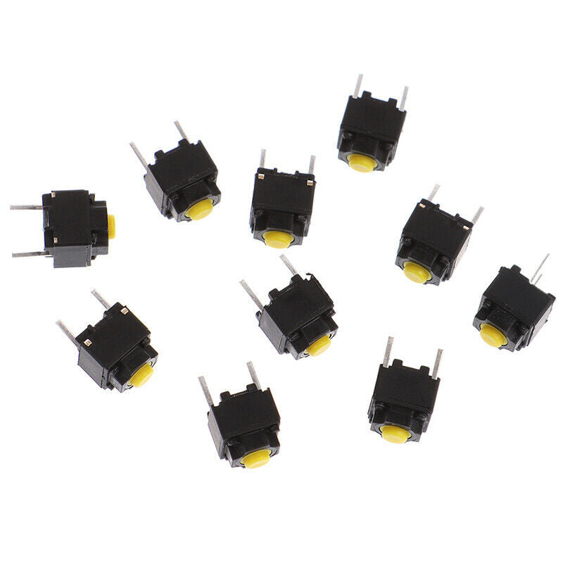 10pcs Mute Button 6*6*7.3mm Silent Switch Micro Mouse Button SwitchDD