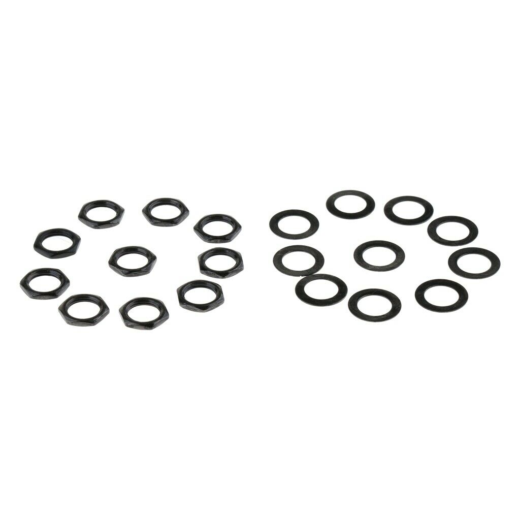 10 Set Guitar   Nut Washer for Electric Guitar Repalcement Parts Black
