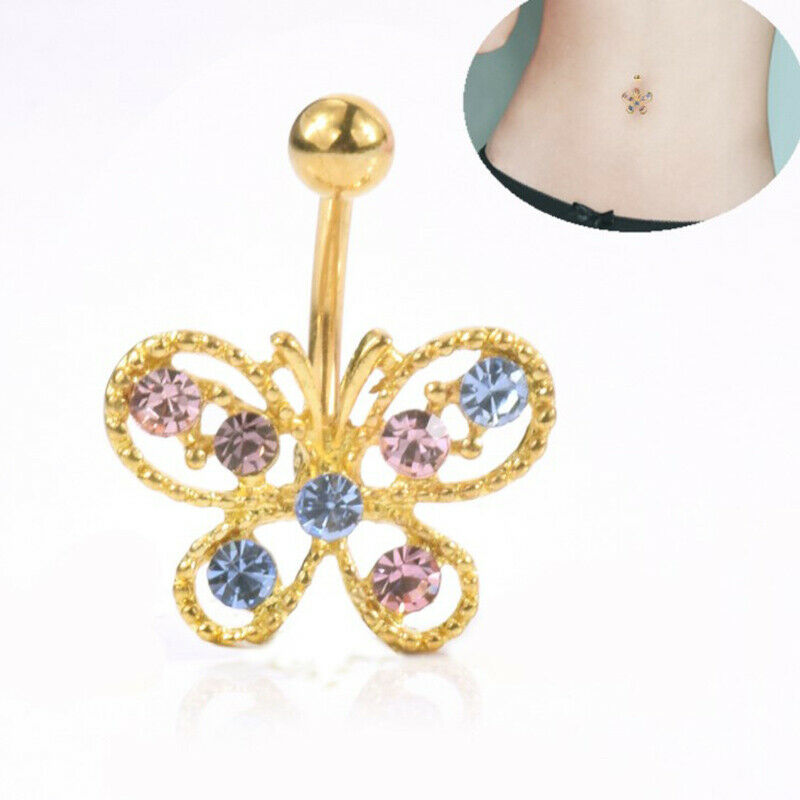 1pc Golden Maple Leaves Navel Ring Belly Dance Accessories Navel Na.l8