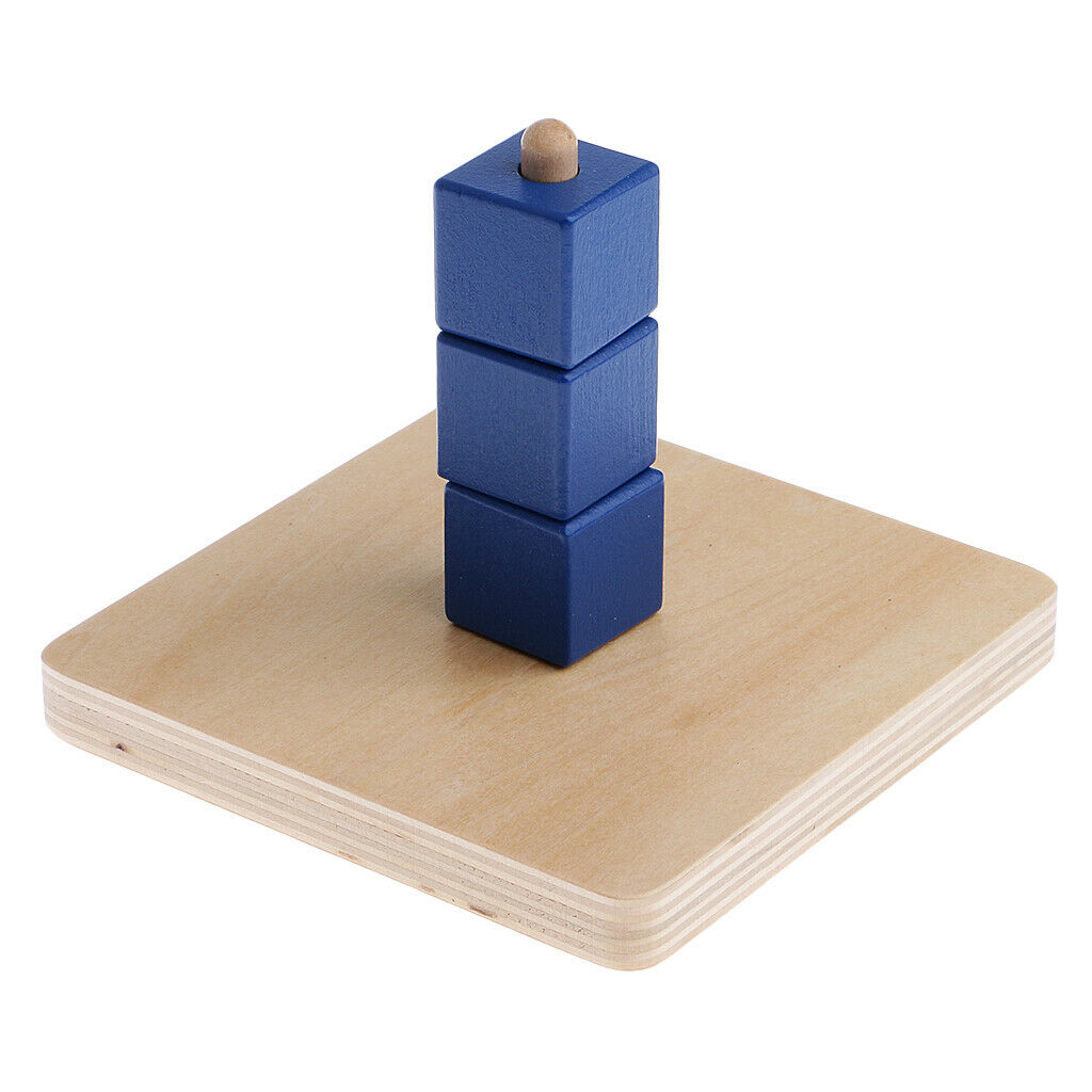 Early Learning Material-Cubes On Vertical Dowel Blocks for Kids Early