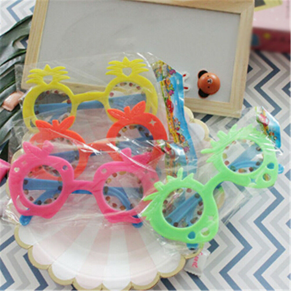 Kids Fruit Pineapple Eye Glasses Kids Hawaii Beach Party Supplies Decor To.l8