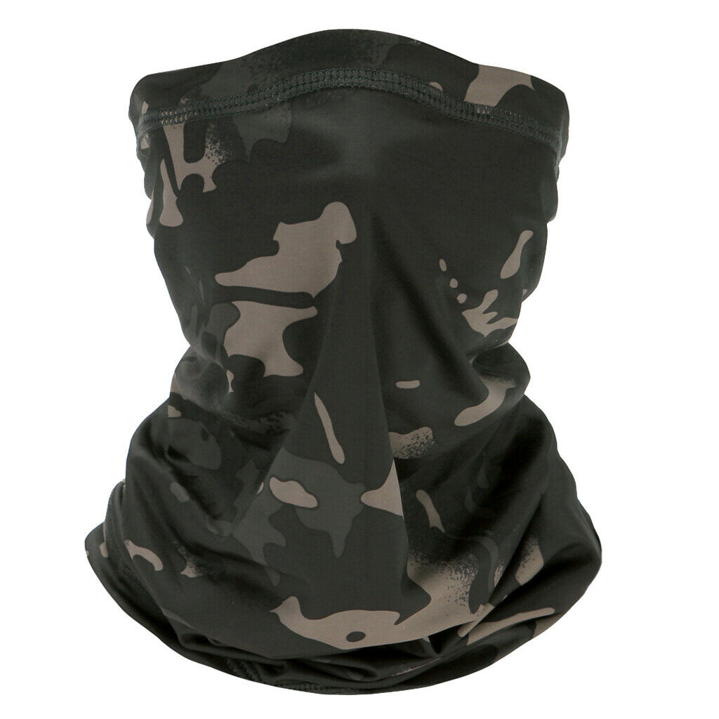 2x Silk Like Cycling Face Guard Balaclava Scarf Ski Neck Warmer Helmet Liner