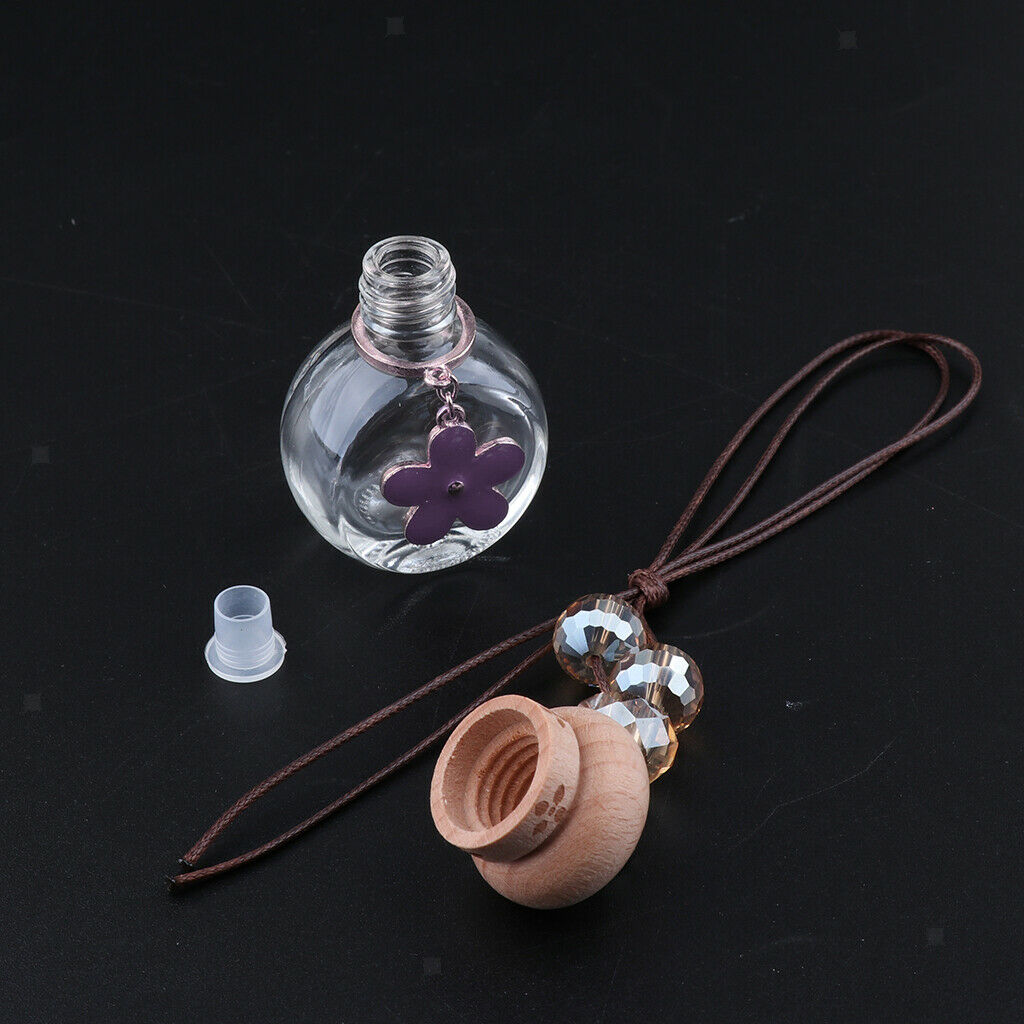 7Set Car Hanging Perfume Bottle Pendant for Office Auto Hanging Decoration