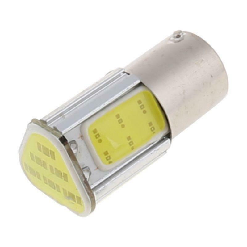 White 1156 G18 Ba15s 4 COB LED Turn Signal Rear Light Car Bulb Lamp 12V New