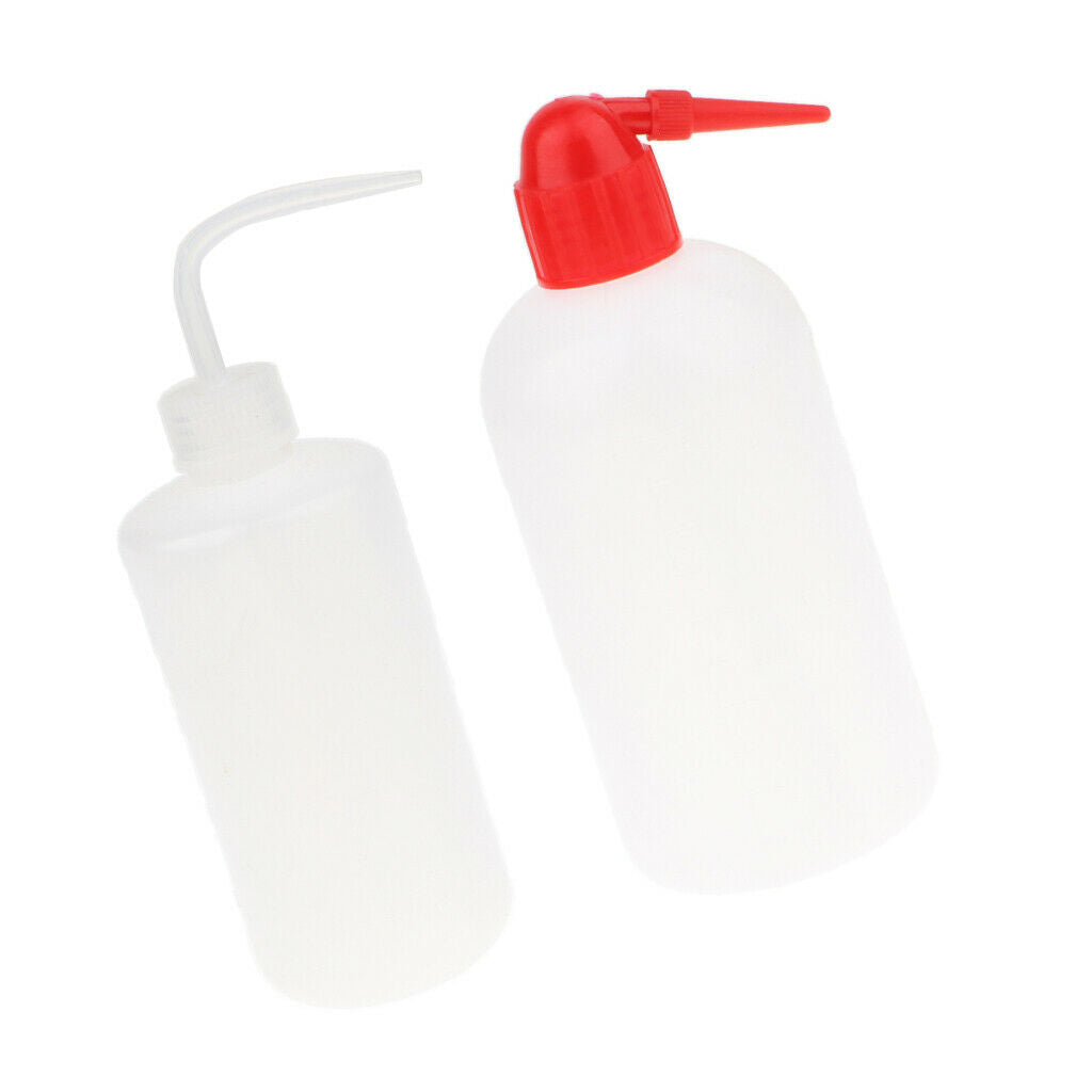 2pcs Safety Wash Bottle Squeeze Bottle with Narrow Mouth 500mL