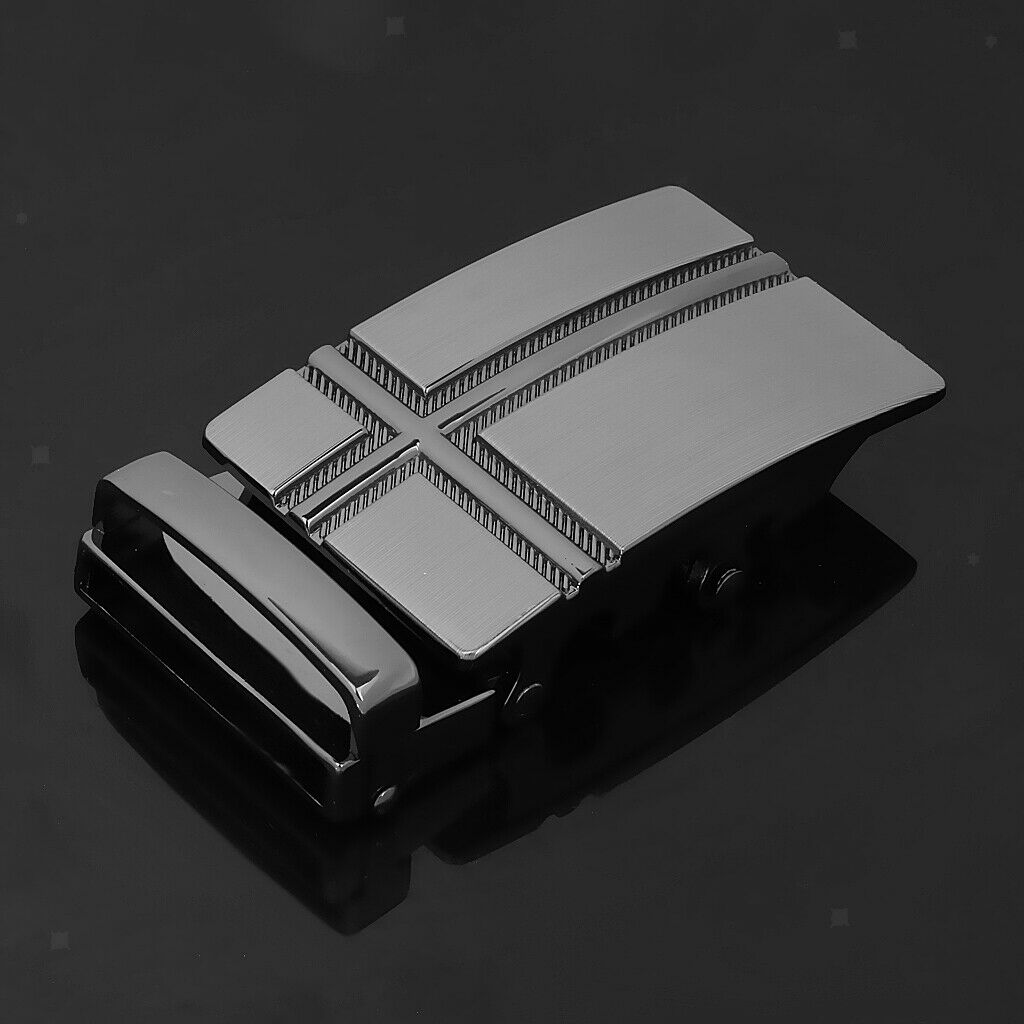 2 Pieces Alloy Ratchet Belt Buckle Automatic Slide Buckle Fit 35mm Belt