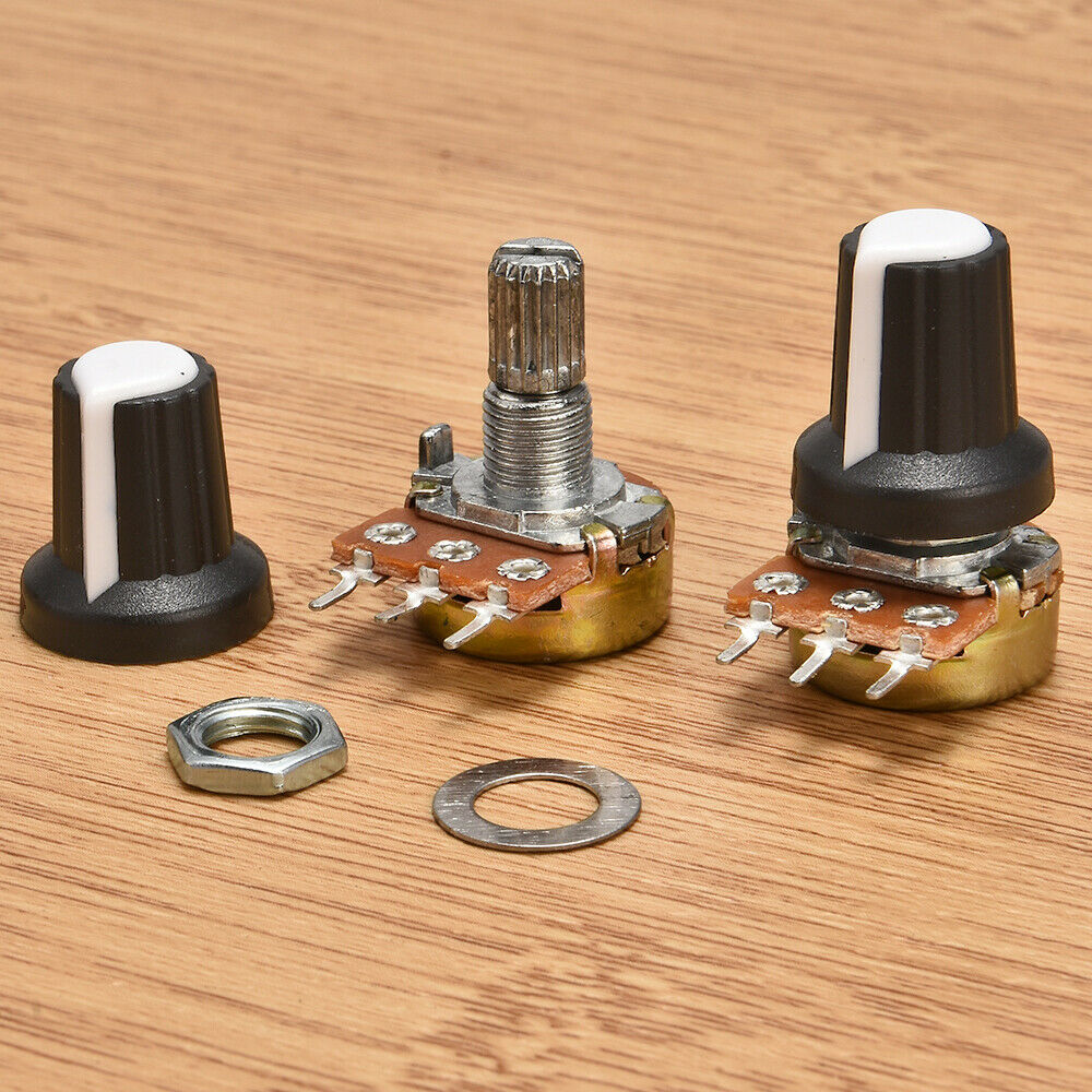 5pcs 10K OHM 3 Terminal Linear Taper Rotary Volume B Type Potentiometer Pot