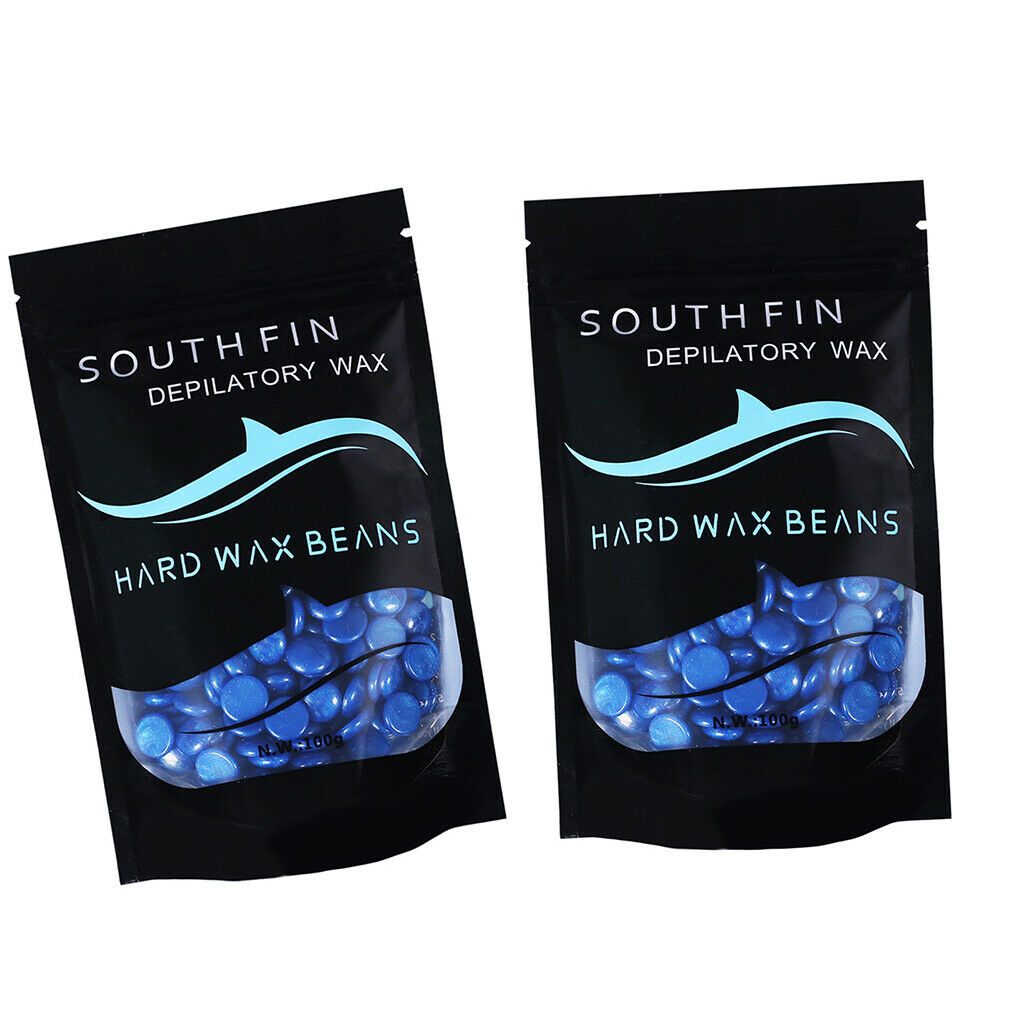 2pcs 100g Hard Wax Bead Adults Hair Removal Depilatory Waxing Bean Chamomile
