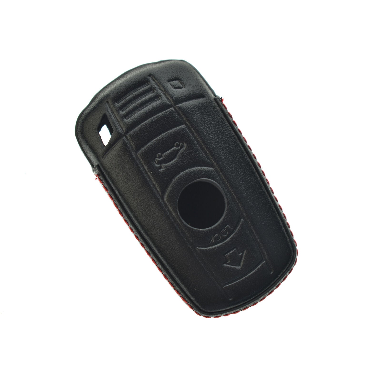 For BMW 1 3 5 Series 2 Button Holder Leather Remote Fob Bag Car Key Cover Case