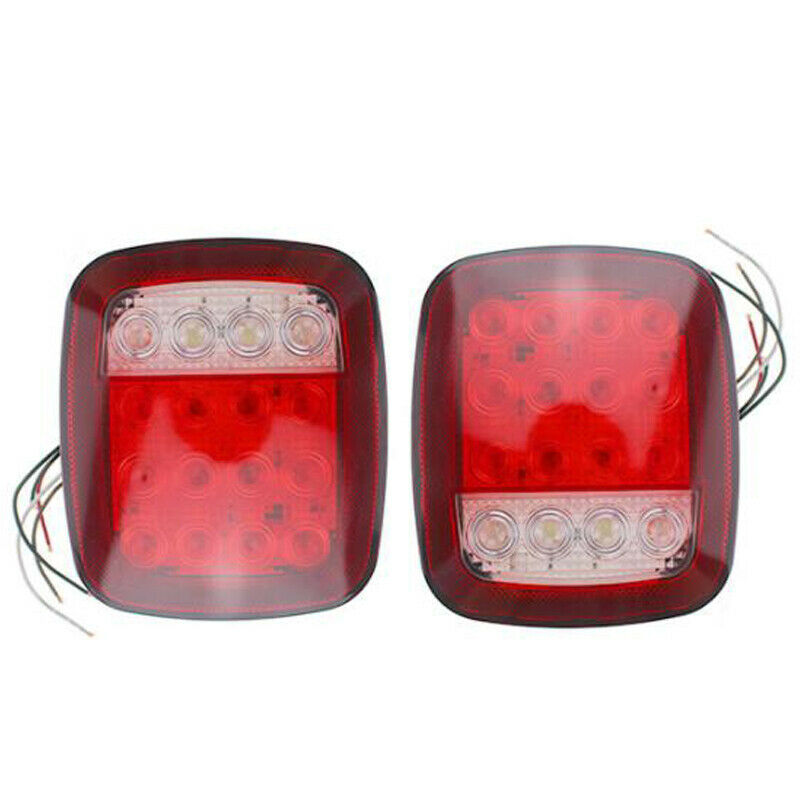 16LED Stop Tail Light Brake Lamp Turn Reverse Fit For Jeep Wrangler TJ CJ 76-06