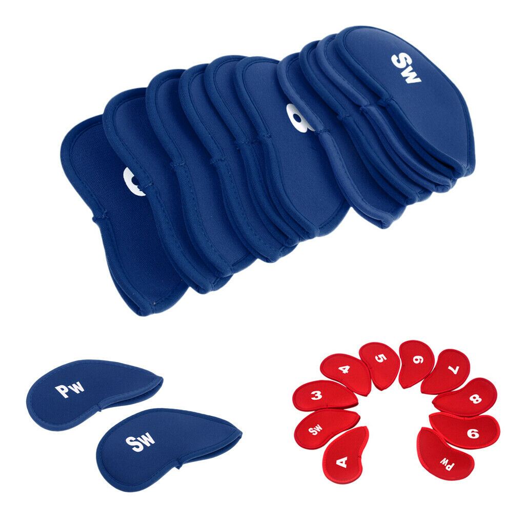 20 Pcs / Set Universal Neoprene Golf Club Protection Iron Head Cover Wedge Sock