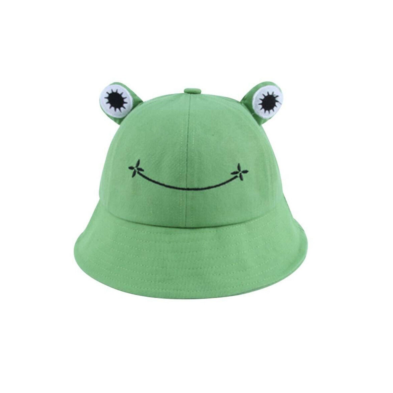 Summer Cotton Cute Frog Bucket Hat Men Women Outdoor Foldable Fisherman Hat