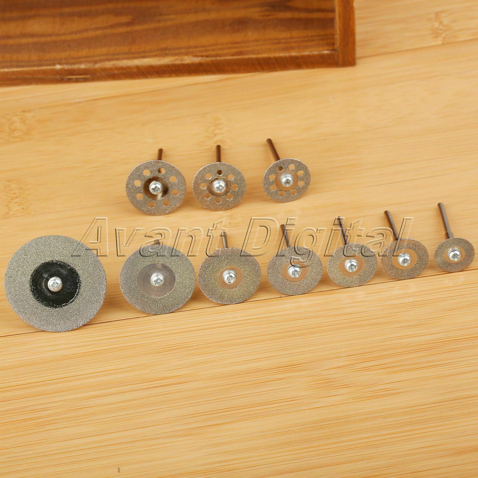 10Pcs Diamond Saw Cut Off Cutter Wheel Blade Discs Rotary Set Shank for Power