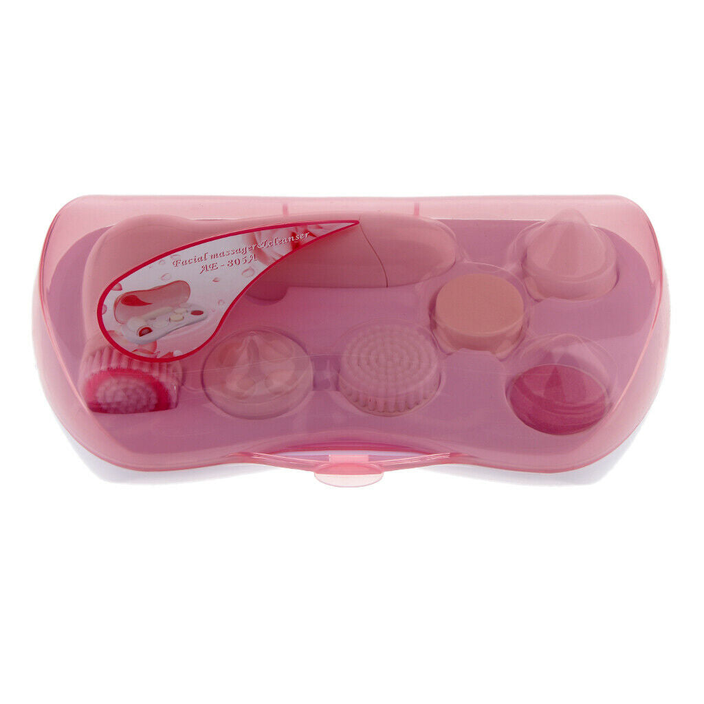 Facial Cleansing Brush, 6-in-1 Waterproof Electric Exfoliating Facial Brush Set
