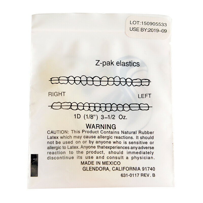 5 Boxes Orthodontic Dental Elastics Squirrel Force 3.5 OZ,1/8" 10000PCS