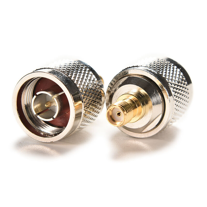 1pc Adapter N plug male to SMA female jack RF connector straight Silve.l8