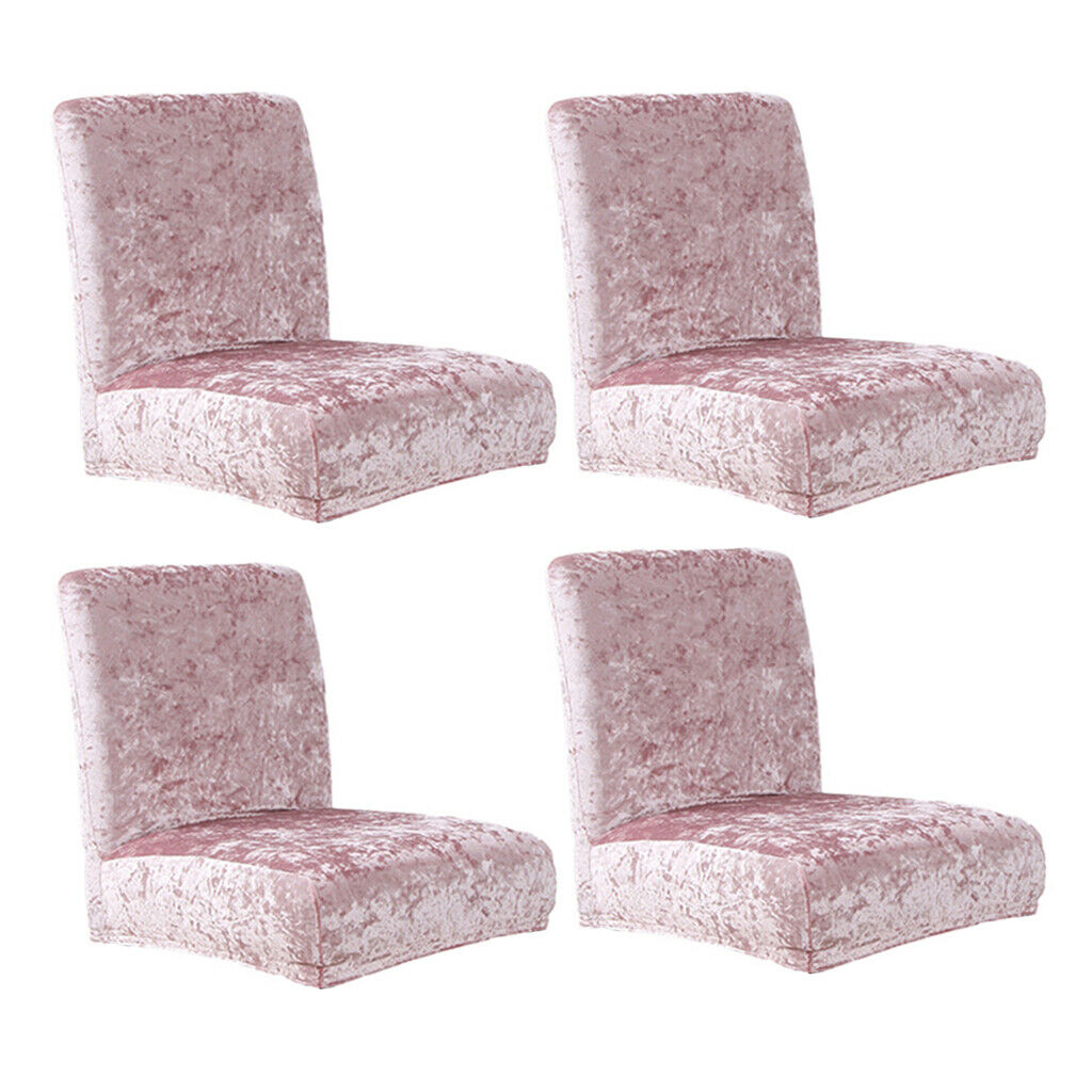4pcs Chair Covers Removable Slipcovers Seat Cover Home Party Decor Supplies