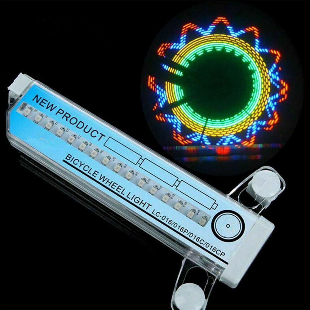 Safety Rainbow Flash Colorful Signal Bike spoke lamp Bicycle Wheel Light Tire