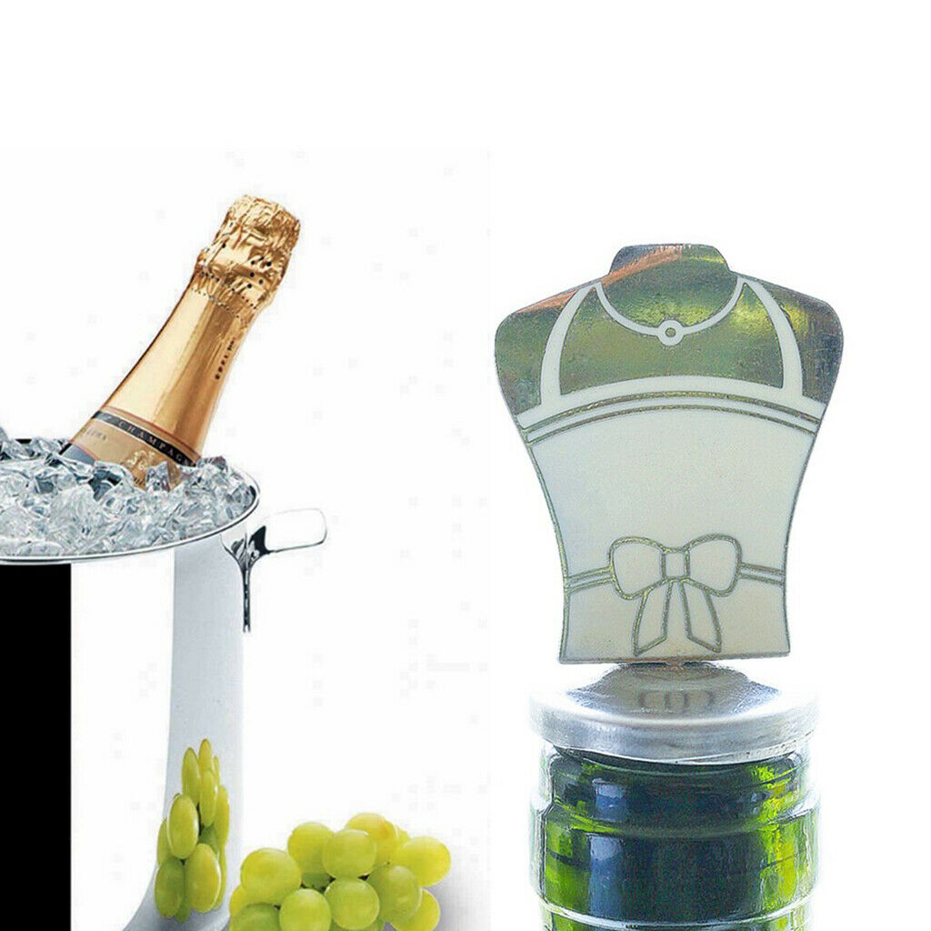 2 Pcs Groom Bride Wine Stopper Gifts Box Bottle Caps Wine Liquor Sealed
