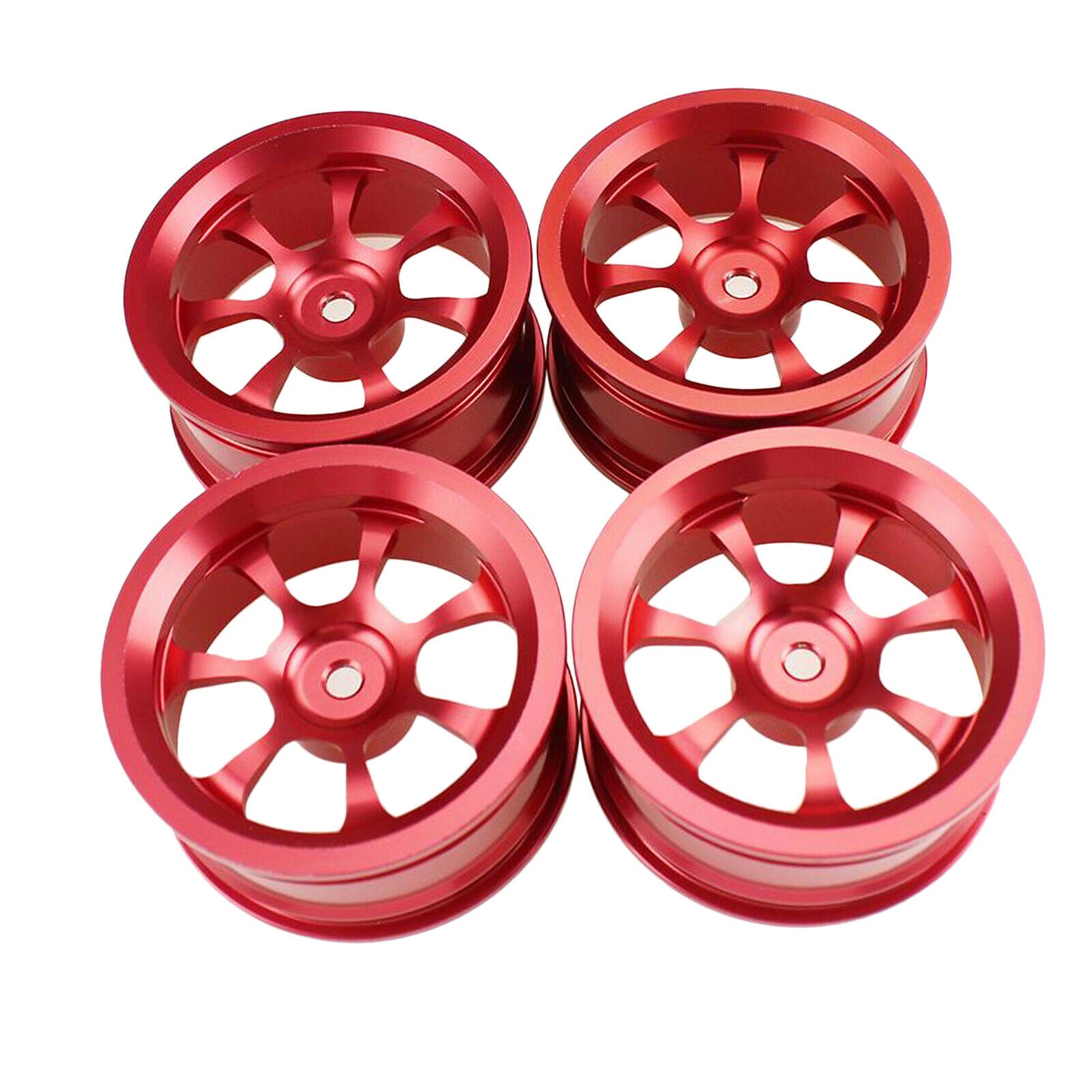 4/Set Alloy 52mm Wheel Hub Rim Set for Wltoys A949 A969 A959-B 1:18 RC Car