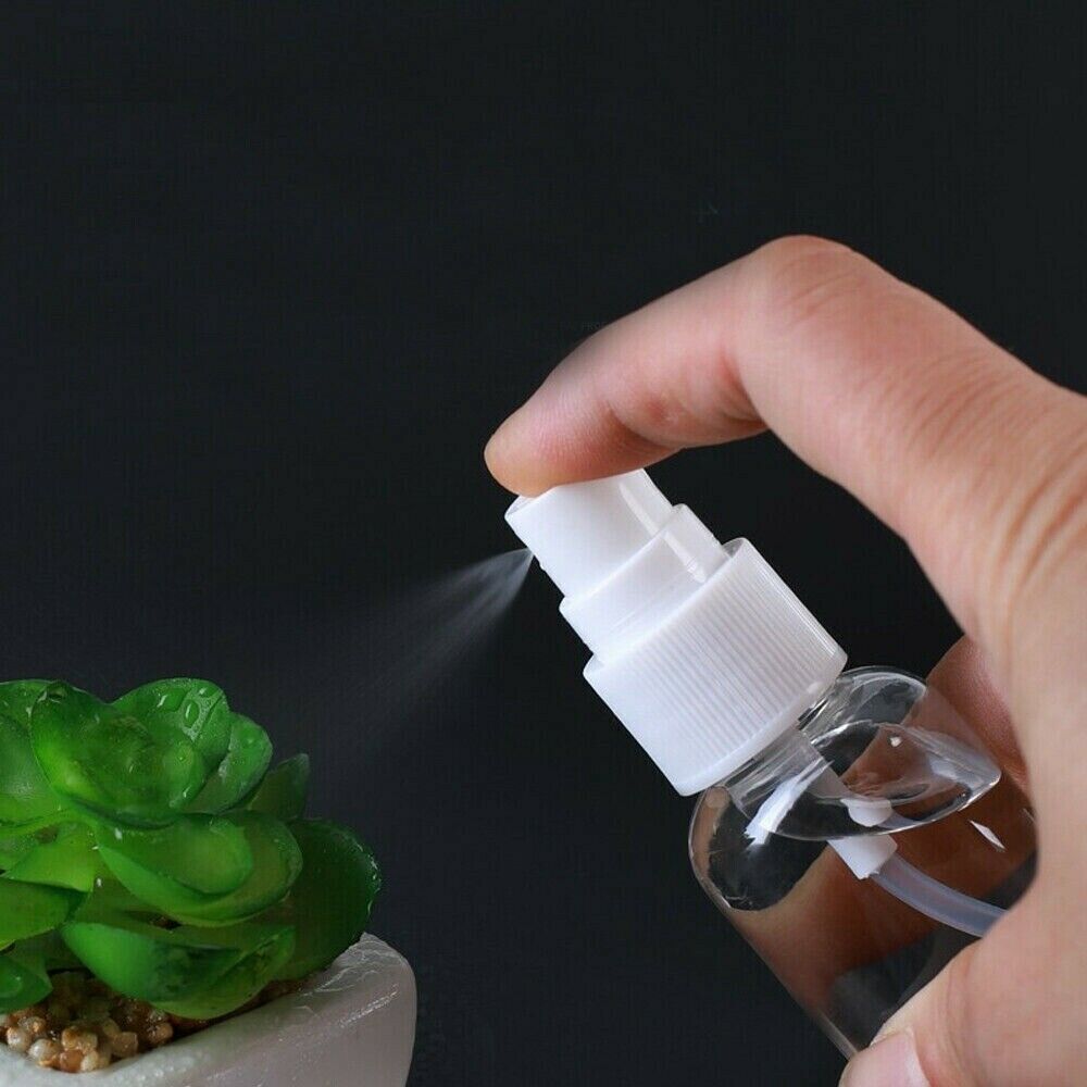 5x 60ML/2 OZ PET Clear Plastic Empty Spray Bottles Refill Mist Pump Travel Reuse